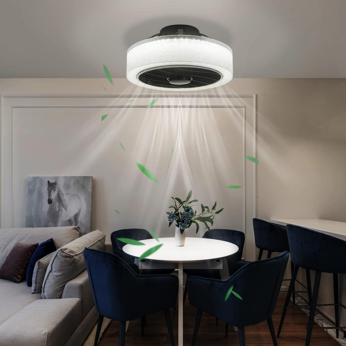 LED-DECKENLEUCHTE Hornhainbach 15.5/18/39.5 cm - Schwarz, Metall (39.5/15.5/18cm) - ZMH