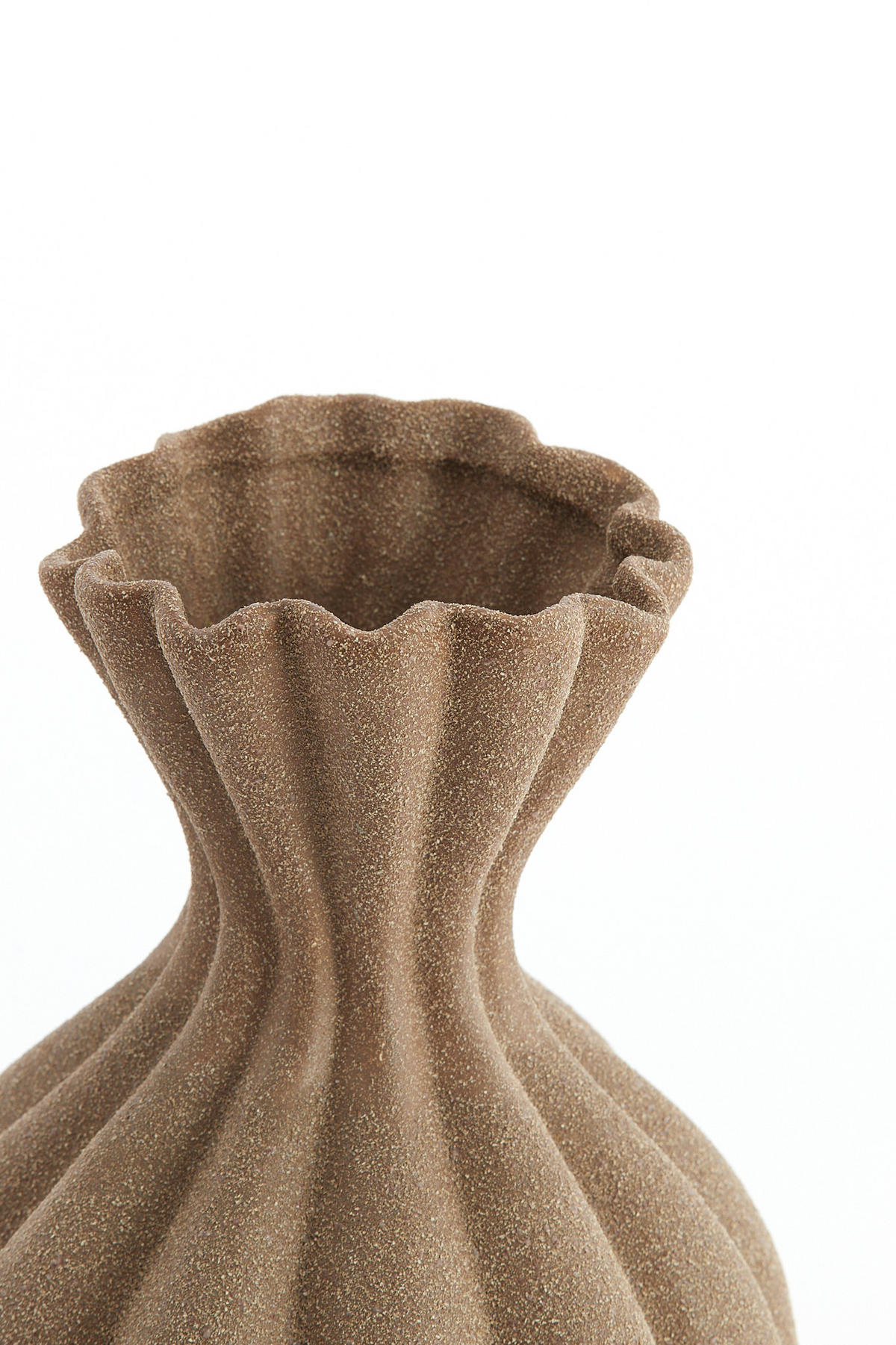 VASE Sillian Braun Ø21,5/40,5 cm - Braun, Keramik (40.5cm) - Light & Living