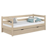 TAGESBETT mit Schublade N01 Sonoma Eiche 90/190 - Sonoma Eiche, Naturmaterialien/Holz (90/190cm) - N-Wood