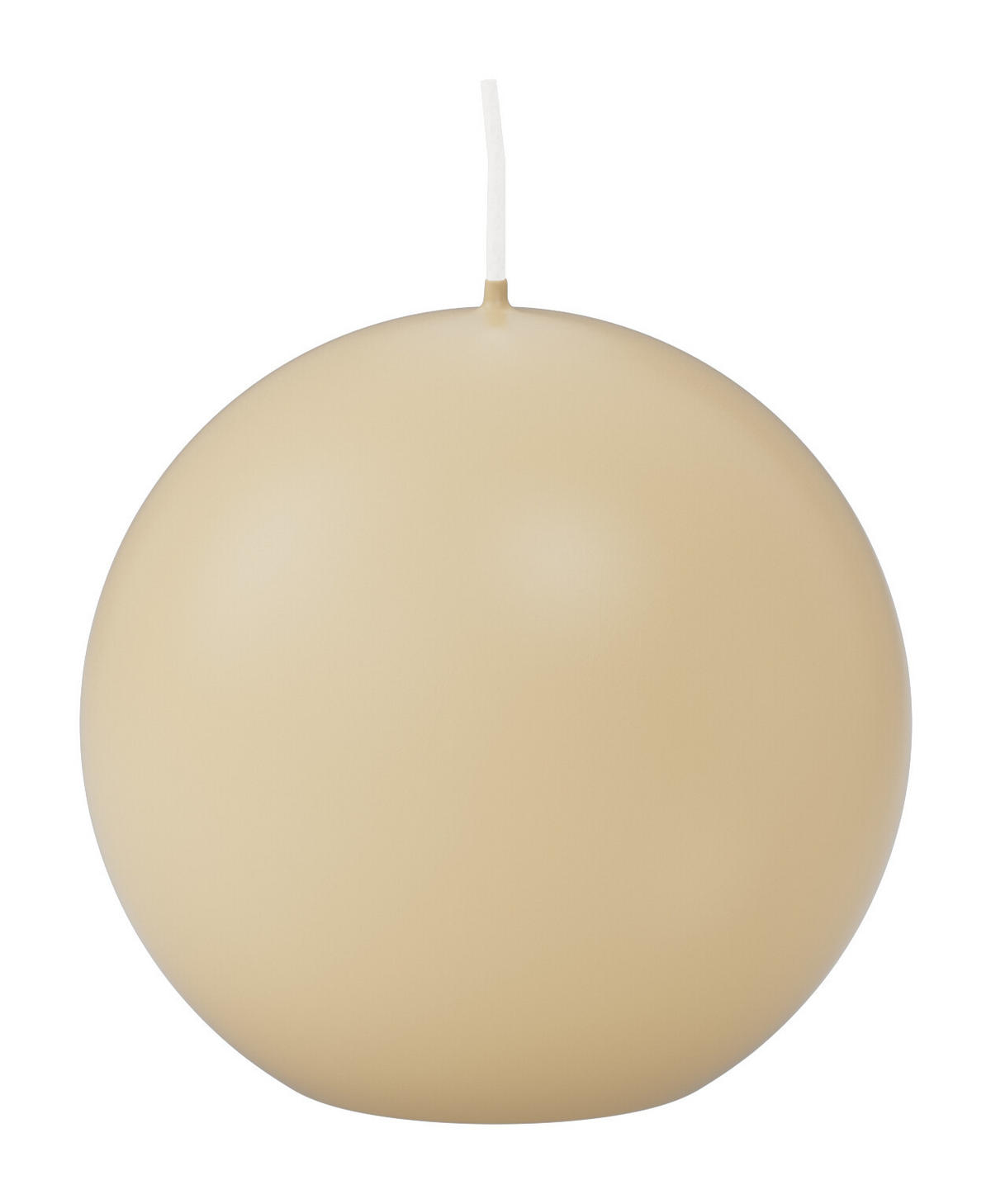 KUGELKERZEN Bisquit Ø 70 mm, 12 Stück - Beige, Paraffin (7/7/7cm) - Wiedemann Kerzen