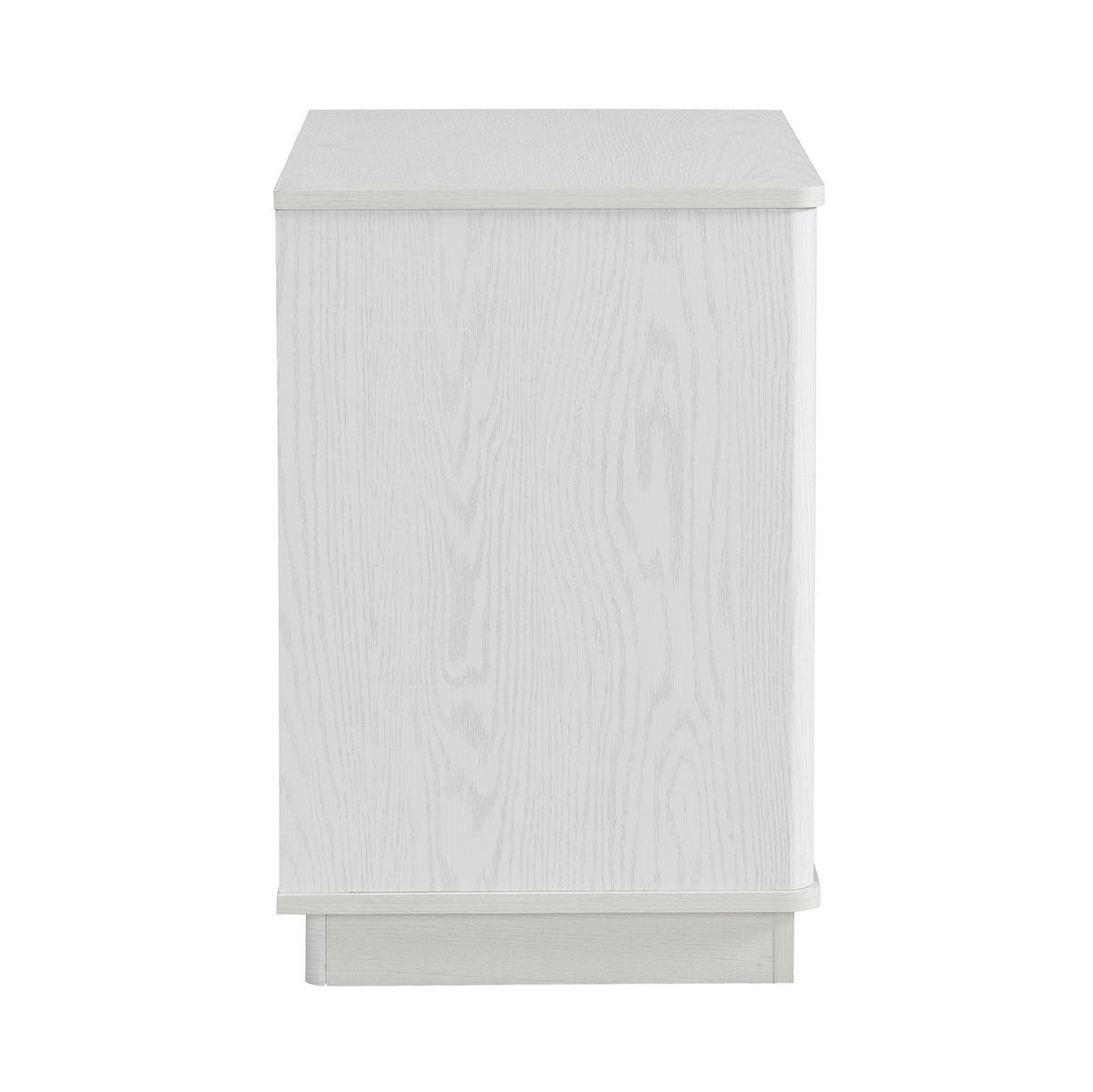 SCHUHSCHRANK 60 x 40 x 61 cm MDF Weiß mit 2 Türen und offenem Fach - Weiß, Holz (40/61/60cm) - Beauniv