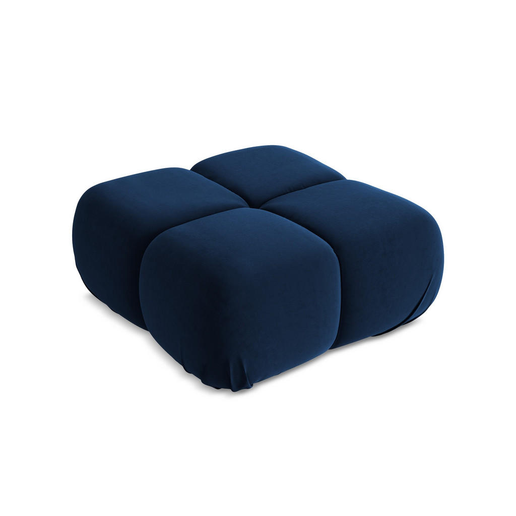 Thumbnail - Makamii Pouf, Dunkelblau, Textil, 1-Sitzer, Füllung: Schaumstoff, 95x41x95 cm, Made in EU, Wohnzimmer, Hocker, Sitzhocke...