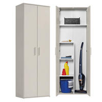 BESENSCHRANK Der Lange - Beige, Holzwerkstoff (60/180/34cm) - Mokebo