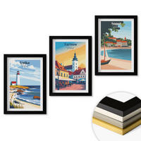 WANDBILDER 3er-Set - 20x30 cm Schwarzer Rahmen - Stadtansichten Ustka Tarnów Sopot - Schwarz, Kunststoff (20/30cm) - ArtPrintCave