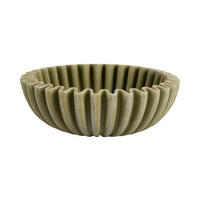 SCHALE Wave 20/20/6 cm - Grün, Kunststoff (20/6cm) - Present Time