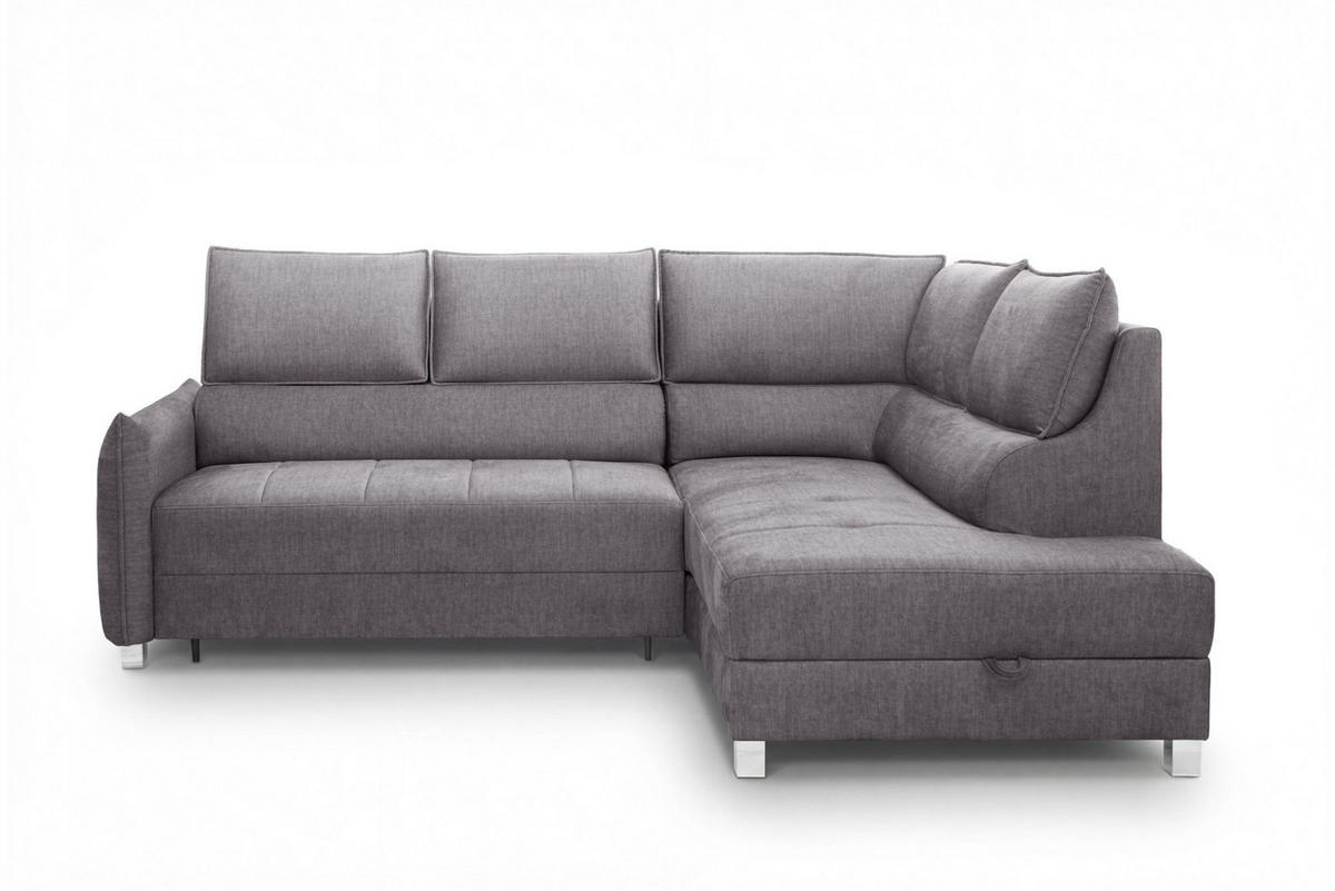 ECKSOFA Marno In Chill Me - Grau, Holzwerkstoff/Textil (260/200cm) - Fun Möbel