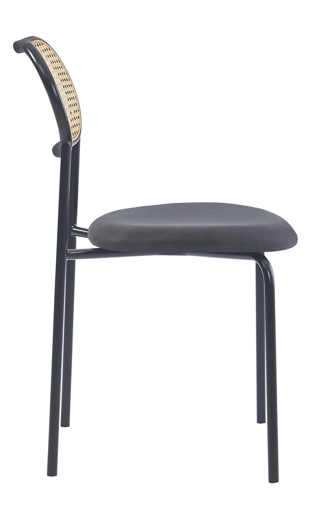 STUHL 2er-Set Kunstleder Schwarz - Schwarz, Textil (49/81/50cm) - Nordlys