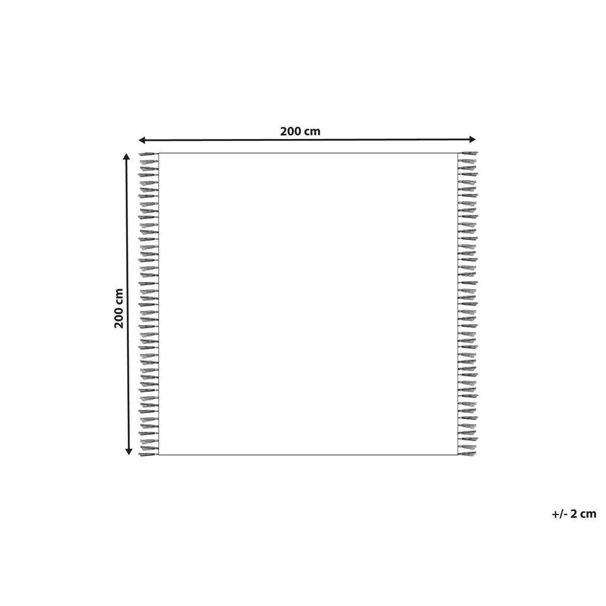 PŘIKRÝVKA Bavlna 200/200 cm Světle béžová Khari - béžová, textil (200/200cm) - Beliani