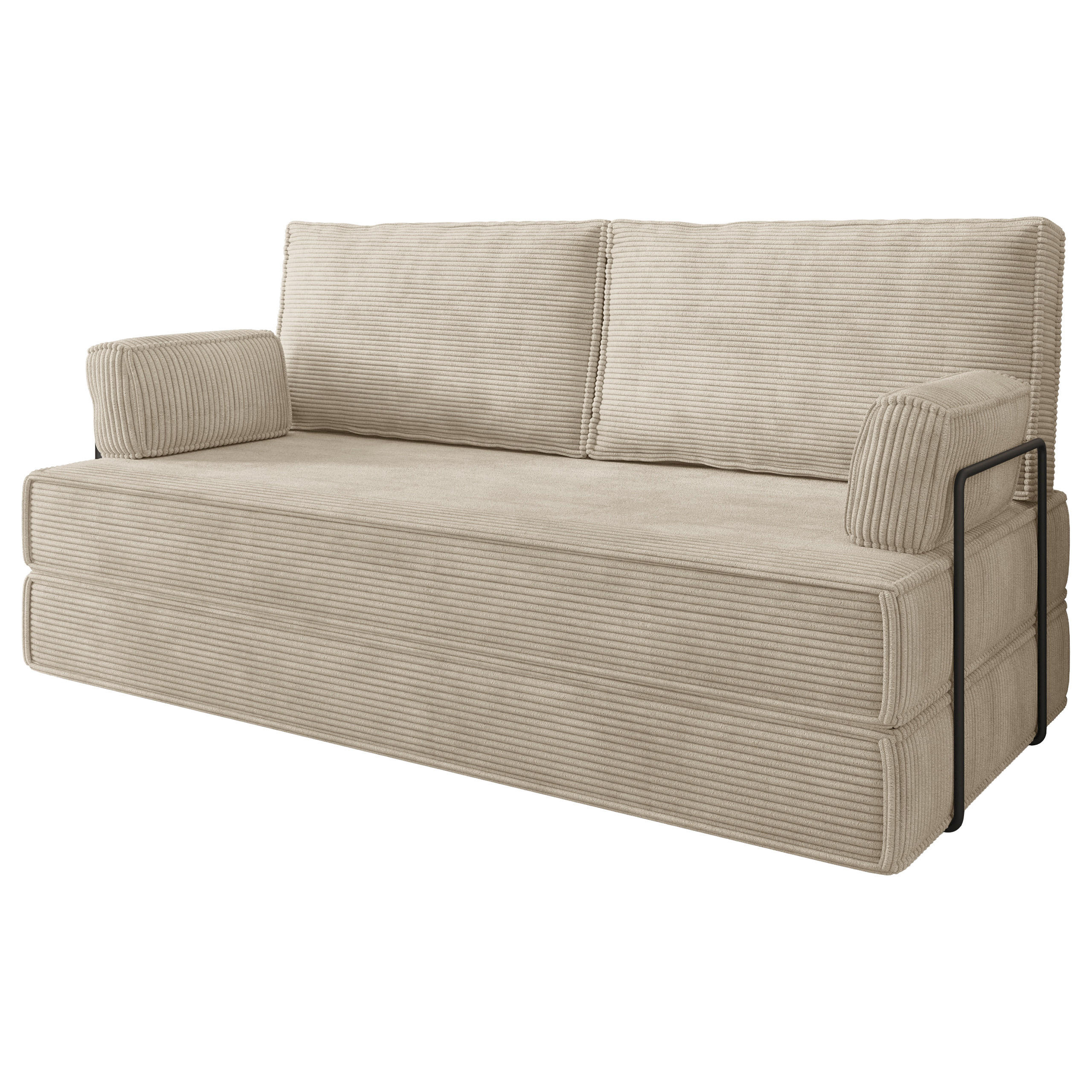 Masseno Bettsofa Creme 170x86x80 cm
