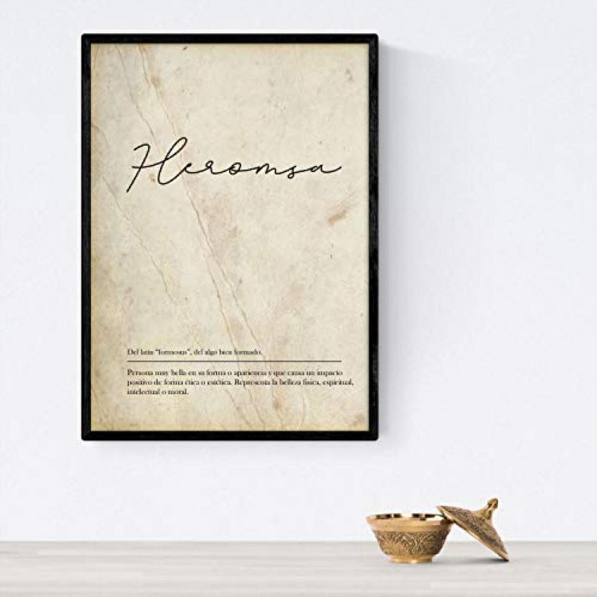 POSTER Set mit 4 Wortdefinitionen Mutter Weißen Nordic A4 Rahmenlos - Klar, Papier (29.7/3cm) - Nacnic