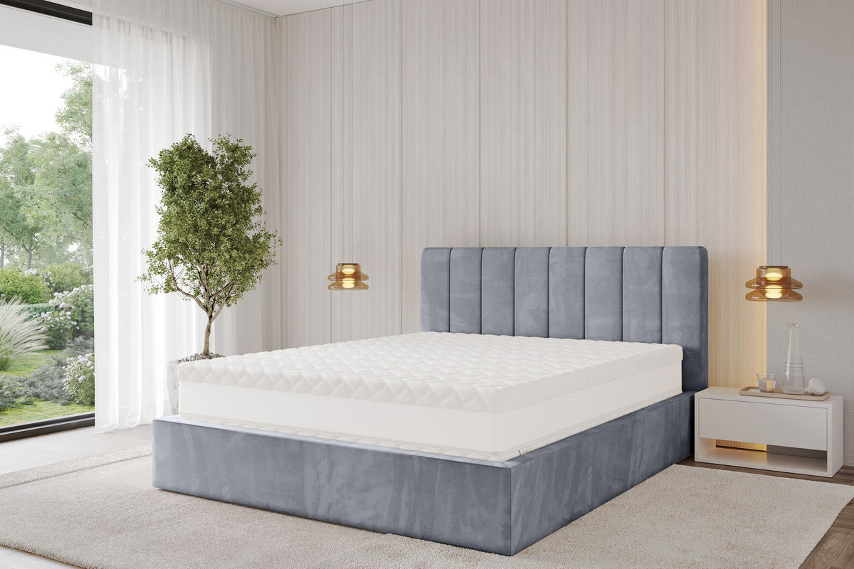 MATRATZE 80x200 Härtegrad H3 - 32 cm Taschenfederkernmatratze Bett Matratzen SILVA - Weiß, Kunststoff - ALTDECOR