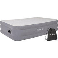 LUFTBETT Luftmatratze selbstaufblasend 203 x 152 x 46 cm mit integrierter Pumpe - Grau, Kunststoff (152/203cm) - Avenli