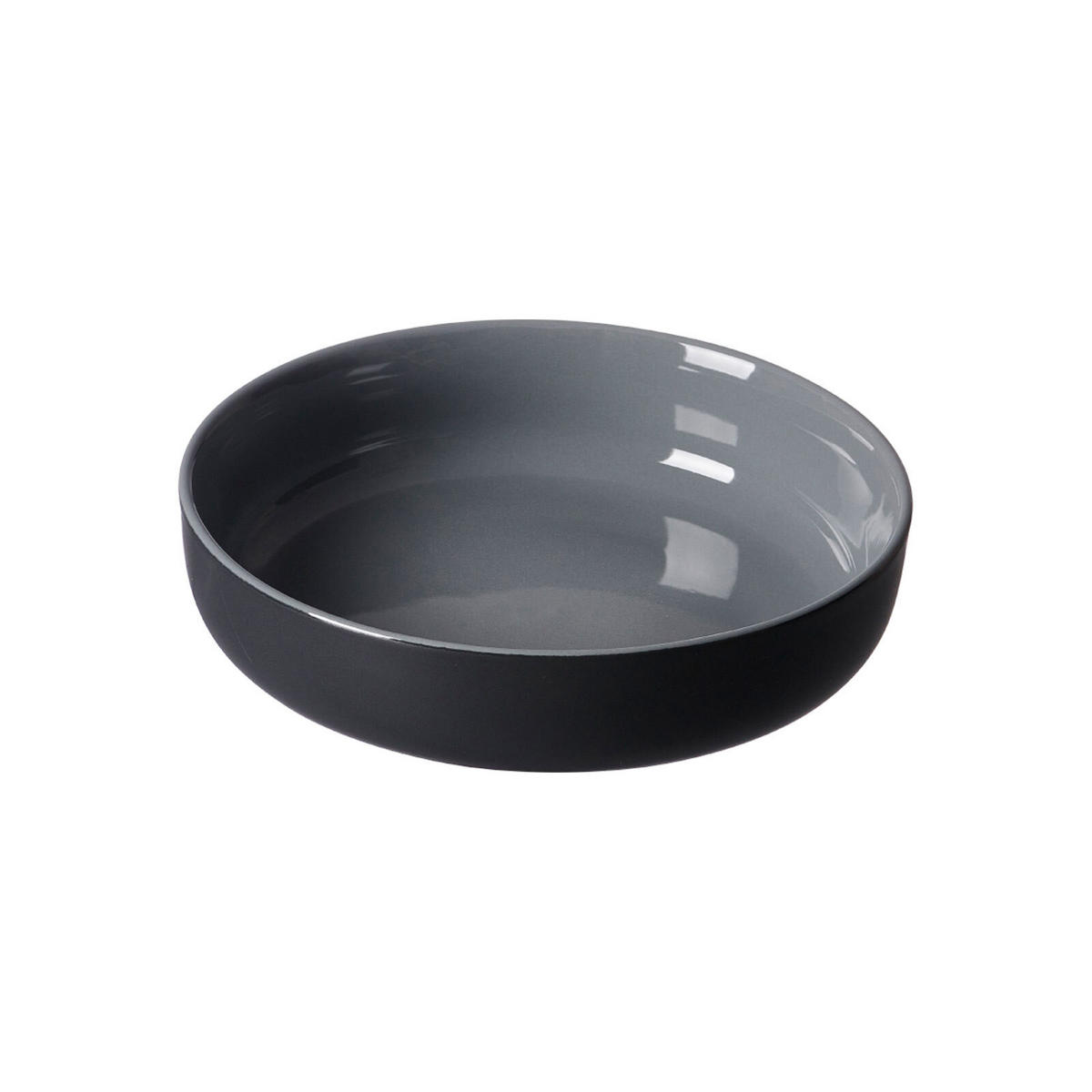 TELLER UND SCHALENSET Jasper schwarz 24er Set - Schwarz, Keramik (1/1/1cm) - Ritzenhoff Breker