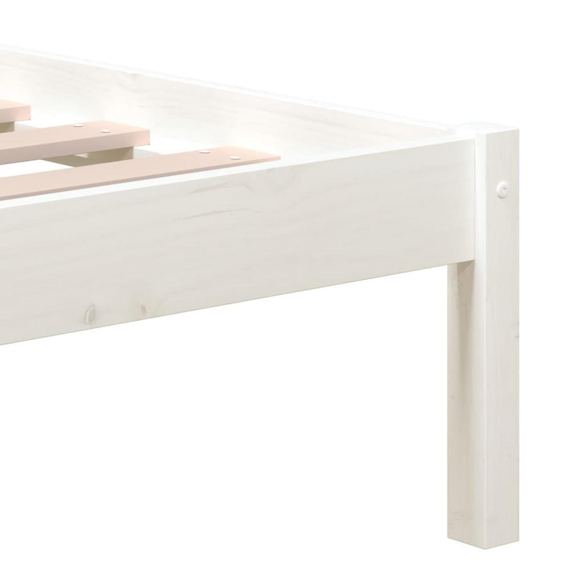 BETT Keener 146/195.5 cm - Weiß, Holz (140/190cm) - Nettlife