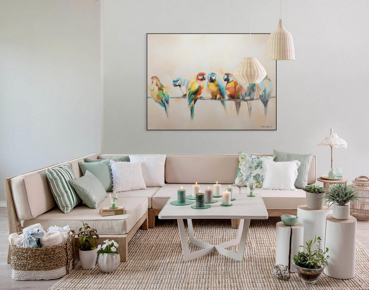 ACRYLBILD HANDGEMALT 120/90 cm - Multicolor, Holz/Textil (120/90cm) - KUNSTLOFT