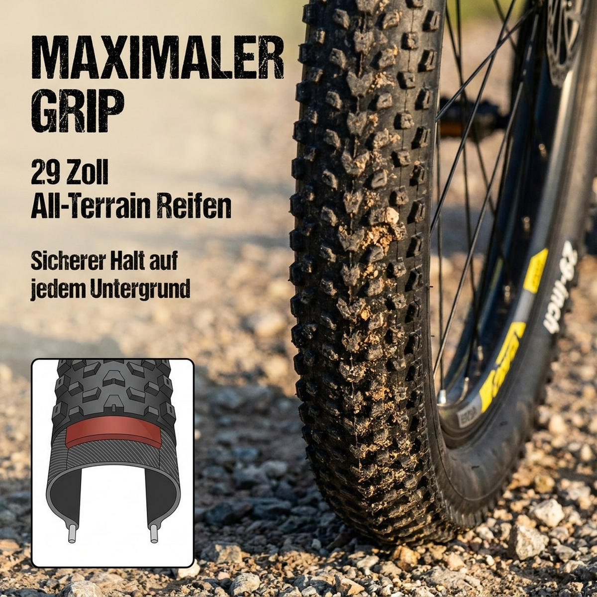 MOUNTAINBIKE 29 Zoll Schwarz – 21-Gang Schaltung - Hydraulische Scheibenbremsen — Hardtail-Rahmen aus Aluminiumlegierung - Schwarz, Metall (20cm) - Oxeza