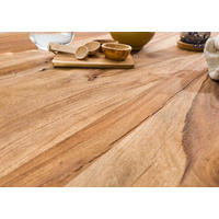 BAUMTISCH Sheesham 180x90x79 natur sandgestrahlt / Mikado-Beine anthrazit matt FREEFORM 5 - Naturfarben, Holz (180/90/79cm) - Massivmoebel24