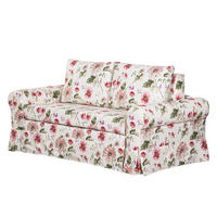 SCHLAFSOFA mit Husse - Rot/Creme, Textil (185/90/90cm) - home24