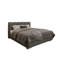 POLSTERBETT Zaira 160x200cm – Elegantes Polsterbett für modernen Wohnstil , ohne matratze, grau - Grau, Holz (160/200cm) - Homesy