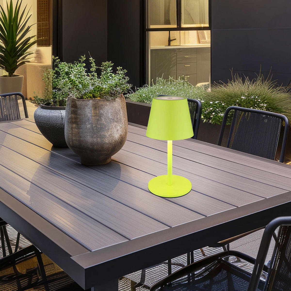 LED AUSSENLEUCHTE VANNIE I Grün - Grün, Metall (11.5/11.5/36cm) - Globo Lighting