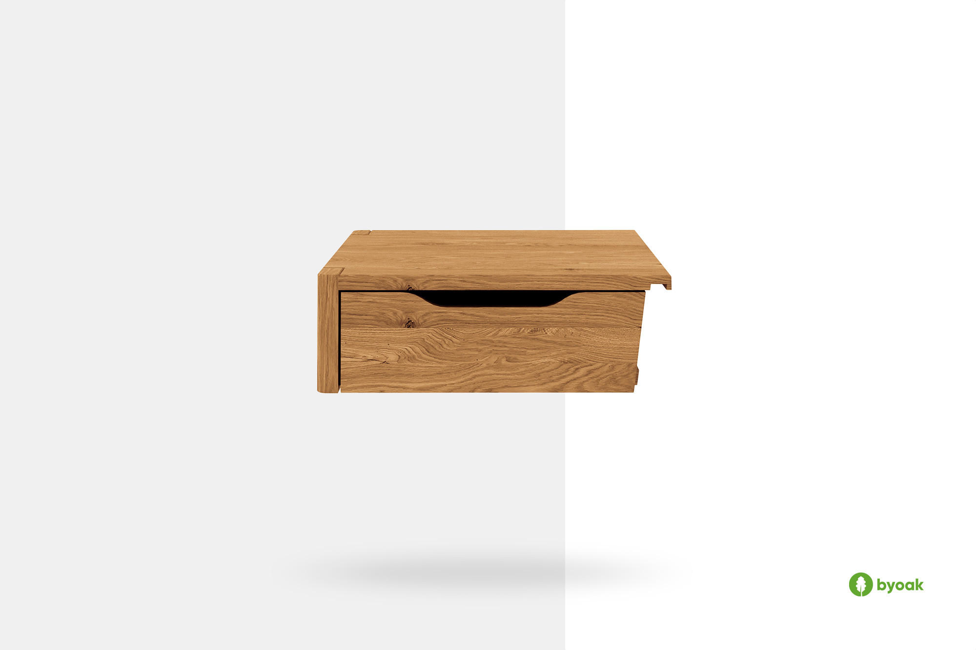 NACHTTISCH PAUL Kernbuche - Kernbuche, Holz (48/16/38cm) - byoak