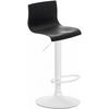BARHOCKER Kunststoff schwarz - Schwarz/Weiß, Kunststoff/Metall (39/84/36cm) - CLP