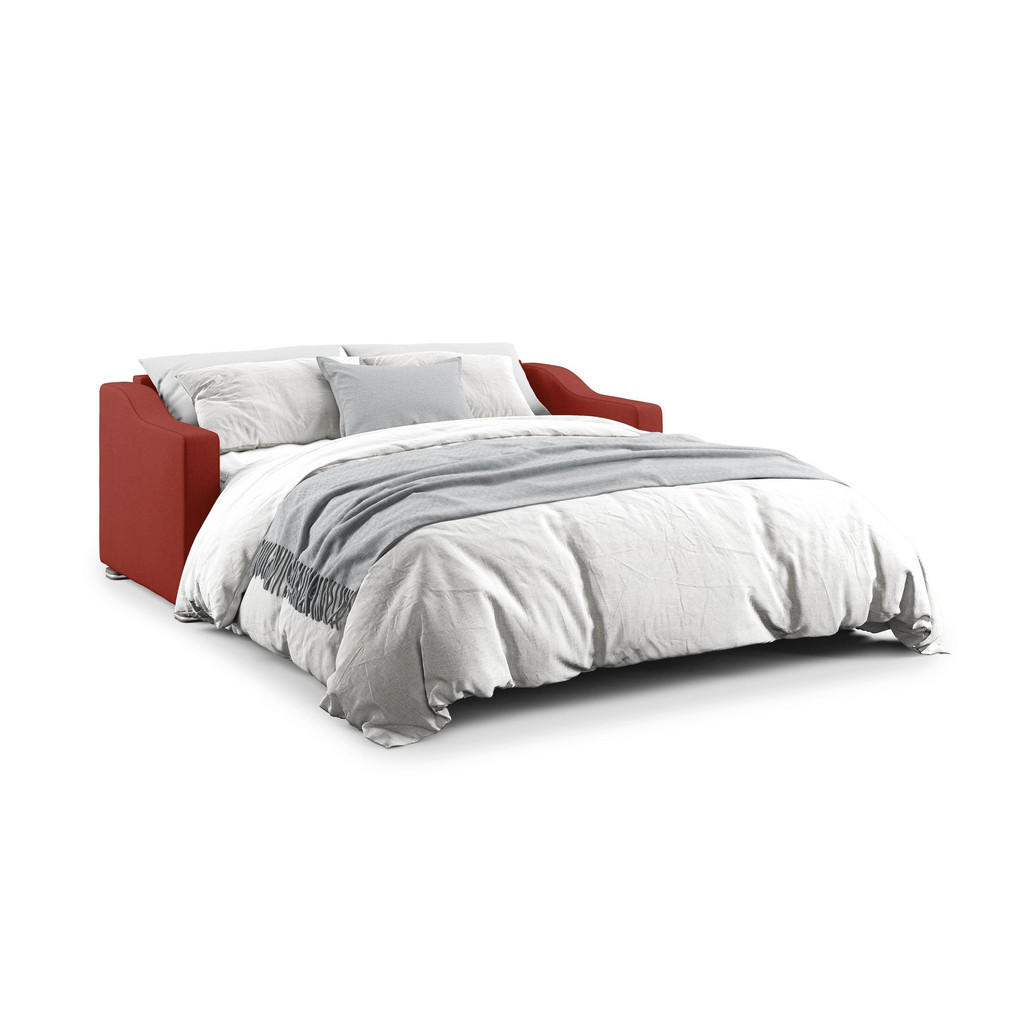 Thumbnail - Divani.store Schlafsofa, Rot, Textil, 171x100x98 cm, Wohnzimmer, Sofas & Couches, Schlafsofas