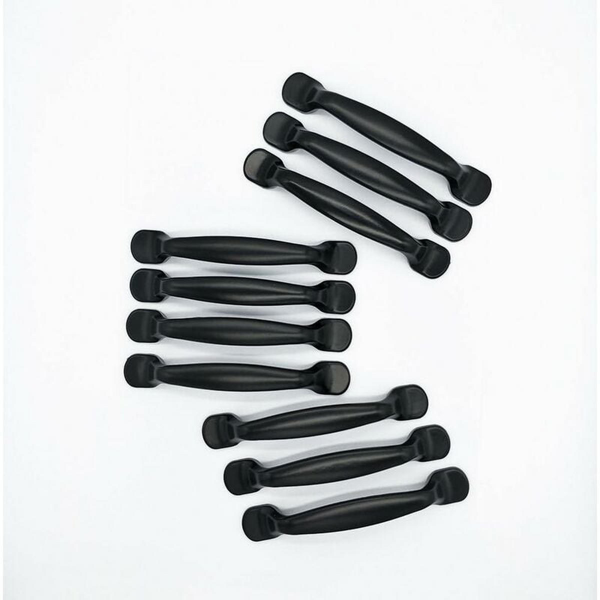 MÖBELGRIFF 10er-Set 96 mm Aluminium - Schwarz, Metall (2.38/3/13.1cm)