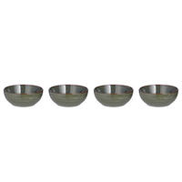 SCHÜSSEL 4er-Set Poke 950 ml - Dunkelgrün, Keramik (18/18/7cm) - Butlers