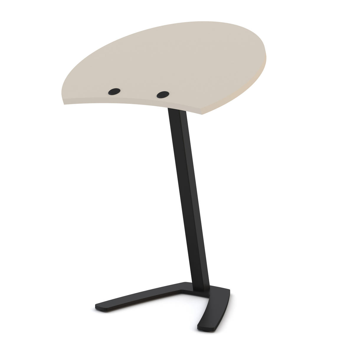 STEHTISCH Laptoptisch Pontis Grau - Grau, Holz/Metall (50/60/72cm) - ASSMANN