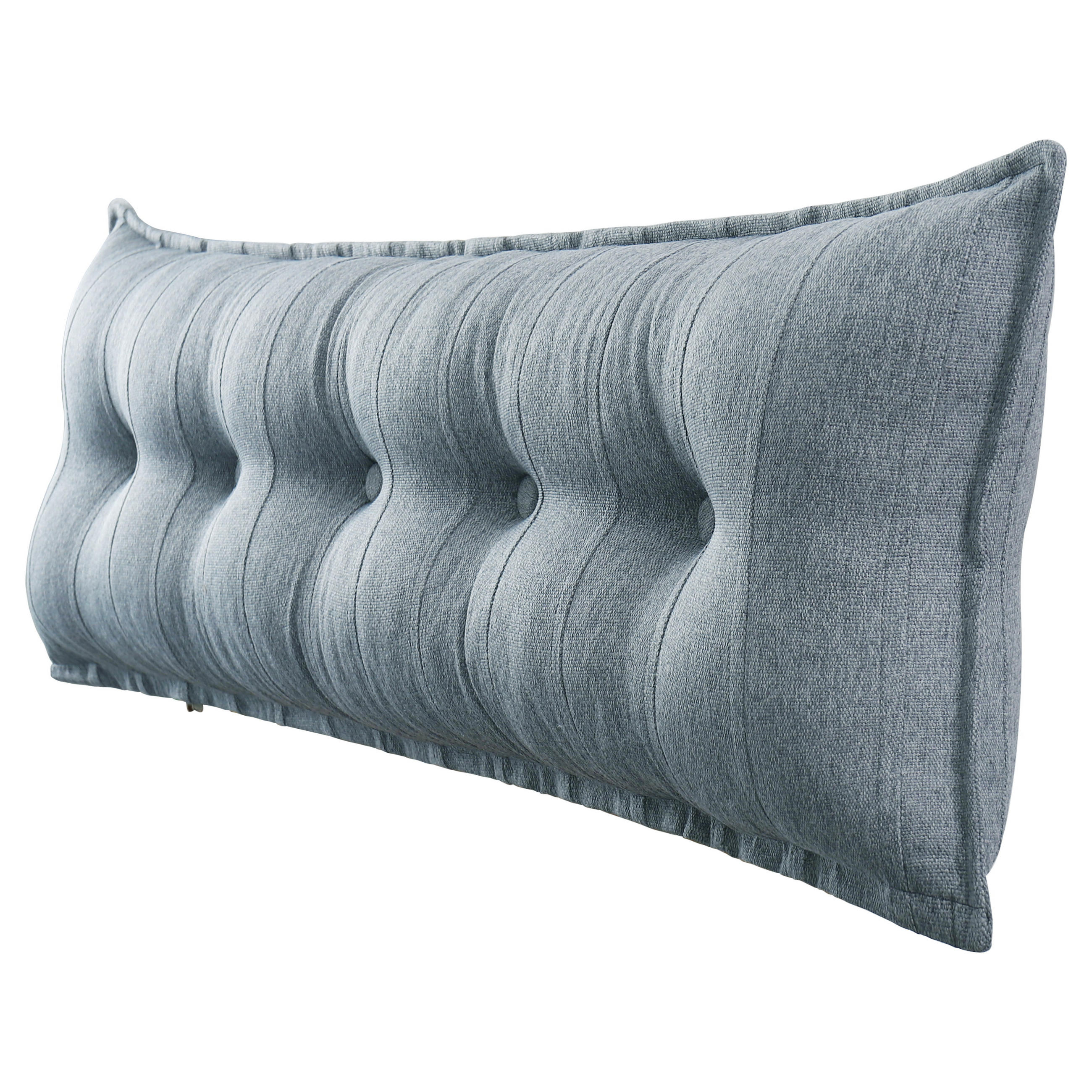 RÜCKENKISSEN Leinenlook Grau 160 cm - Grau, Textil (45/160cm) - Vercart