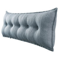 RÜCKENKISSEN Leinenlook Grau 160 cm - Grau, Textil (45/160cm) - Vercart