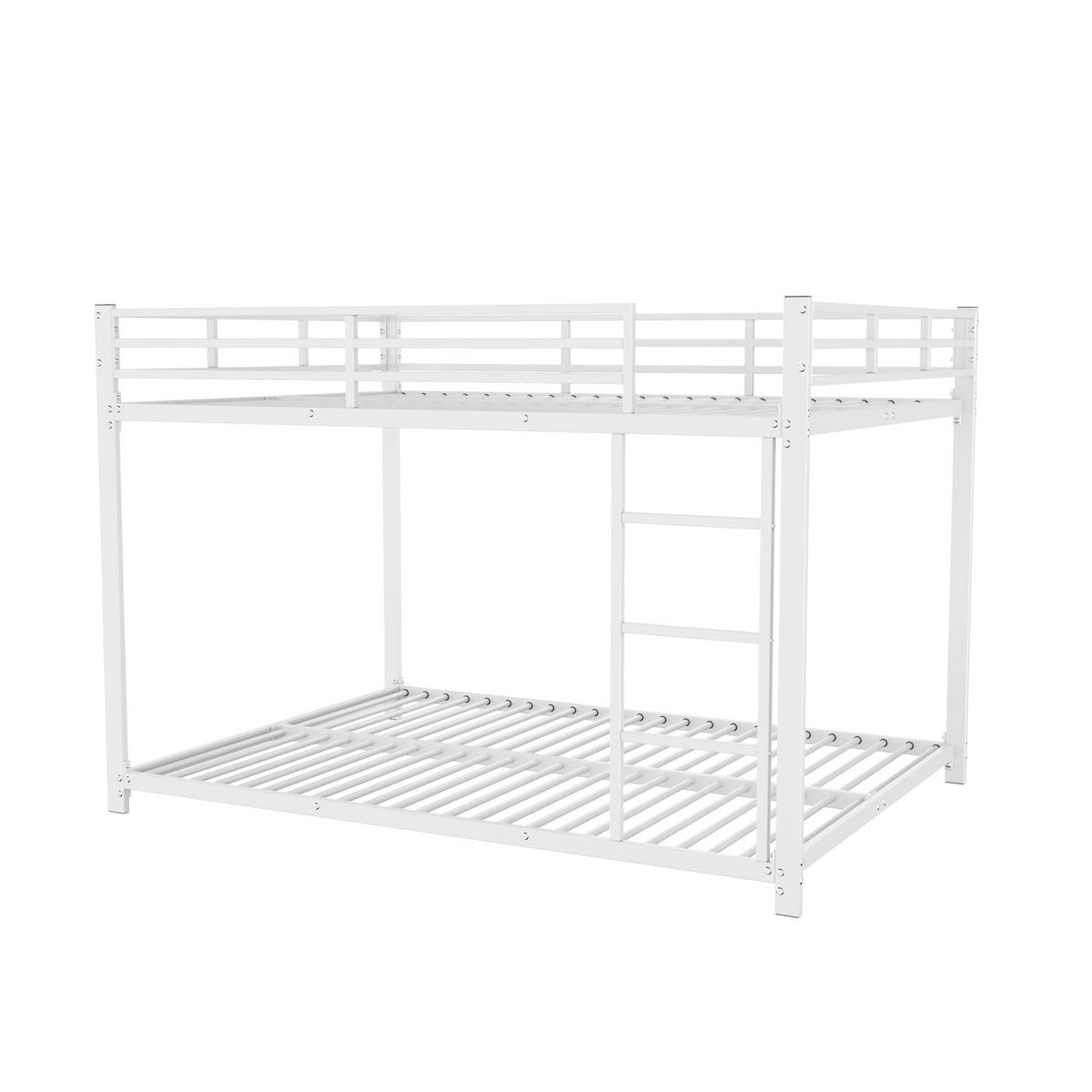 ETAGENBETT 140/200 cm Weiß aus Metall für Kinder - Weiß, Metall (140/200cm) - MIVRAY