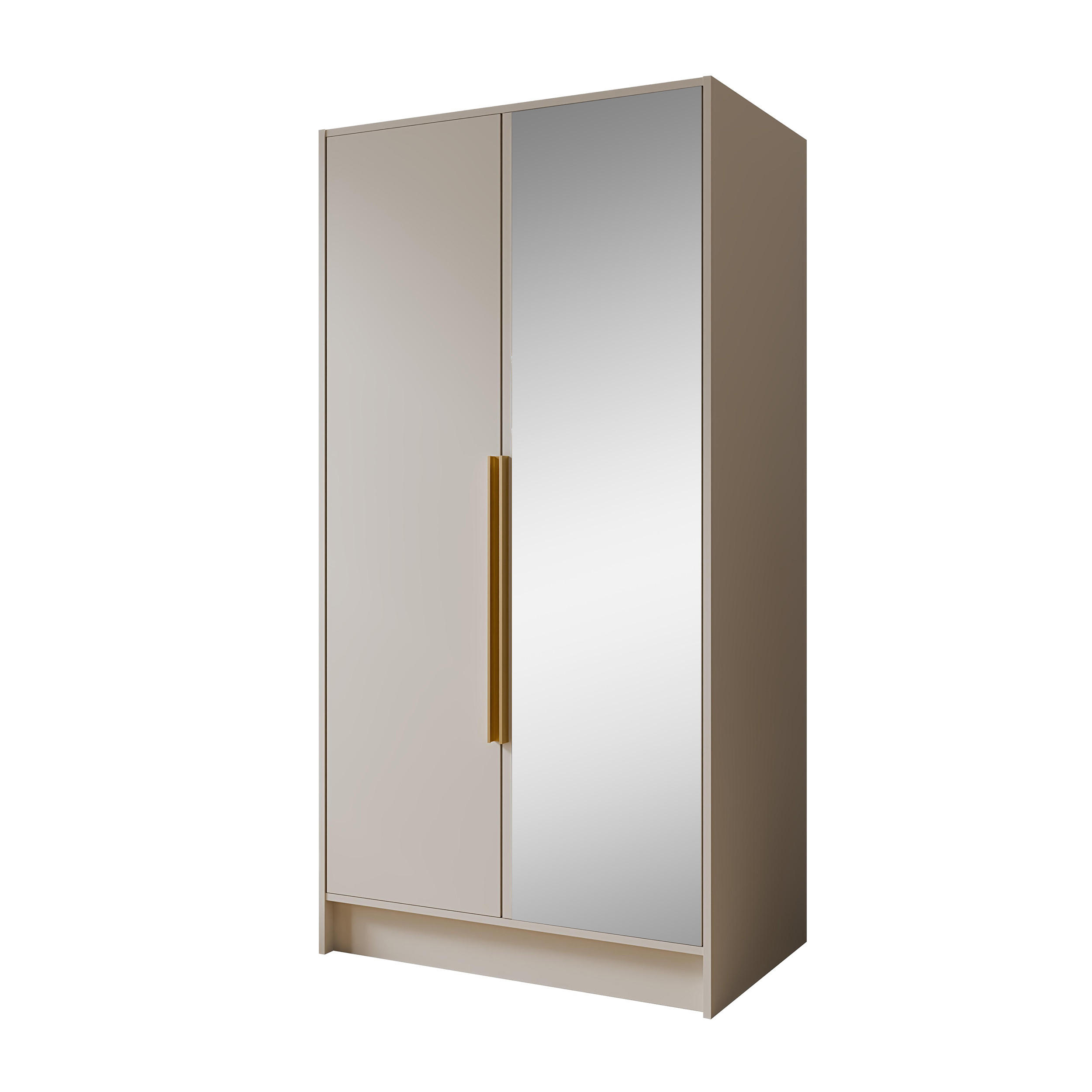 Beautysofa Drehtürenschrank Kaschmir 100x200x51 cm
