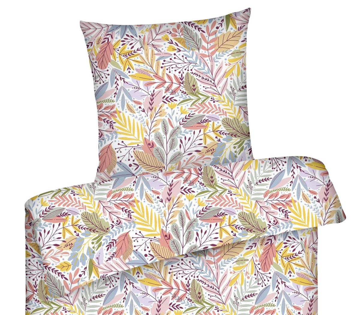 BETTWÄSCHE 135x200 Renforce Bettbezug geblümt Baumwolle Bunte Blumen Pink - Multicolor, Textil (135/200cm) - Carpe Sonno