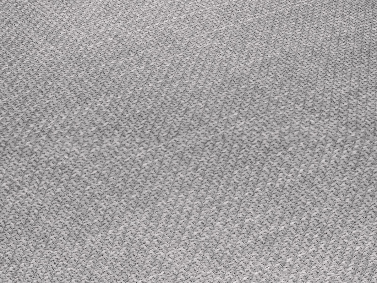 POUF Ruby aus strukturiertem Stoff hellgrau - Hellgrau, Textil (93/40/93cm) - Micadoni