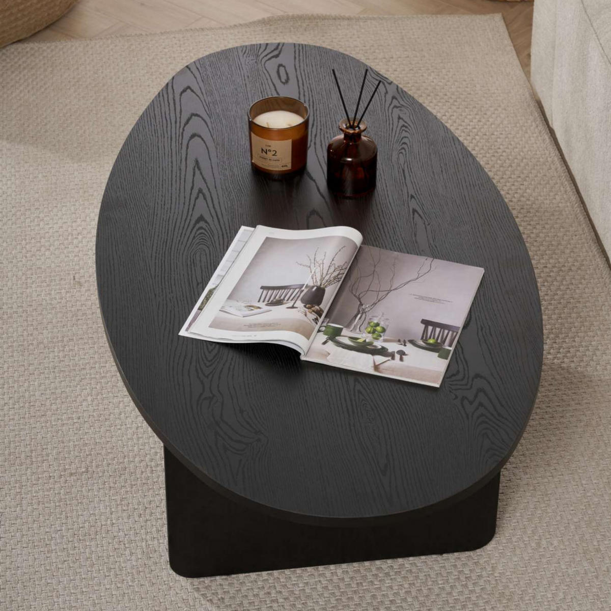 COUCHTISCH - Schwarz - Schwarz, Holz (120/65/40cm) - Drawer