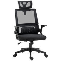BÜROSTUHL, Ergonomisch, Mesh, Schwarz - Schwarz, Textil (61/119/60cm) - Vinsetto