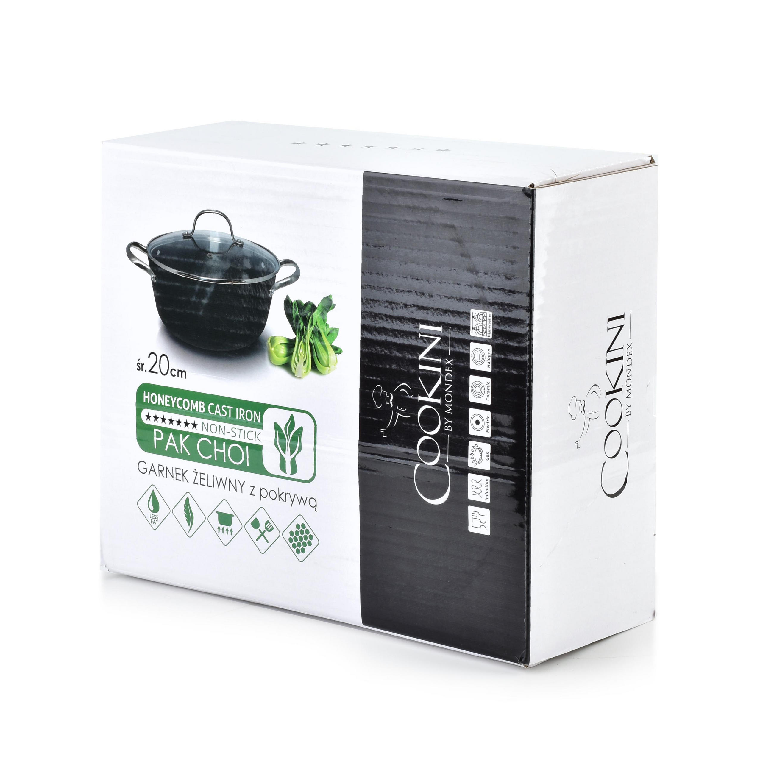 TOPF Pak Choi Schwarz 30/20/8.5 cm Metall - Schwarz, Metall (30cm) - Mondex