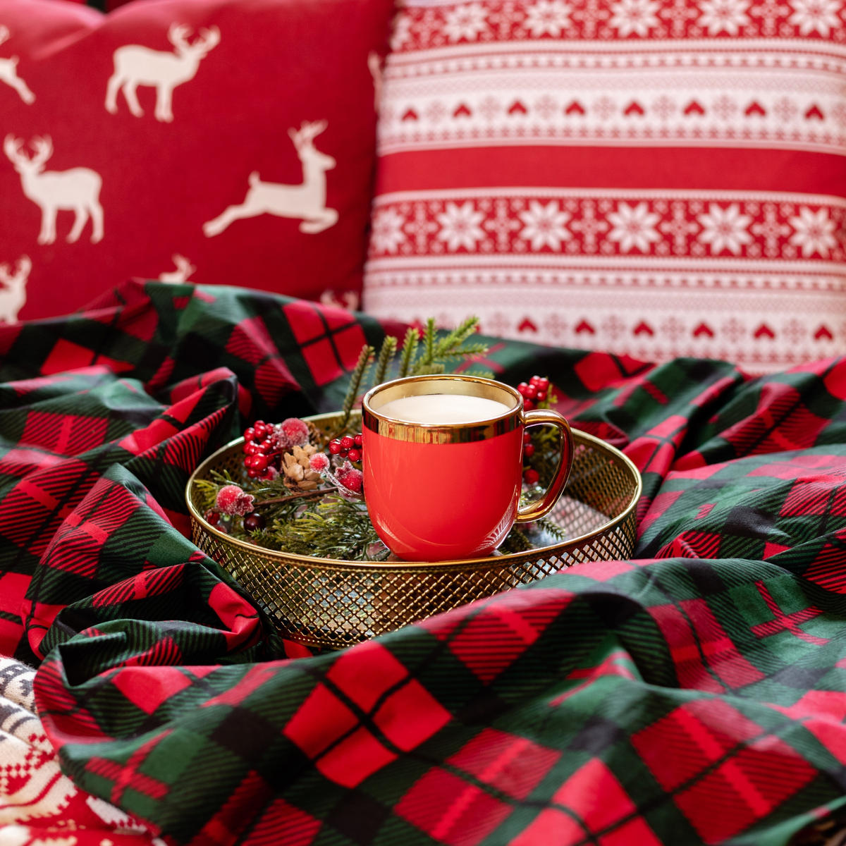 BETTWÄSCHE Tartan Baumwolle 220/200 cm - Multicolor, Textil (220/200cm) - Homla