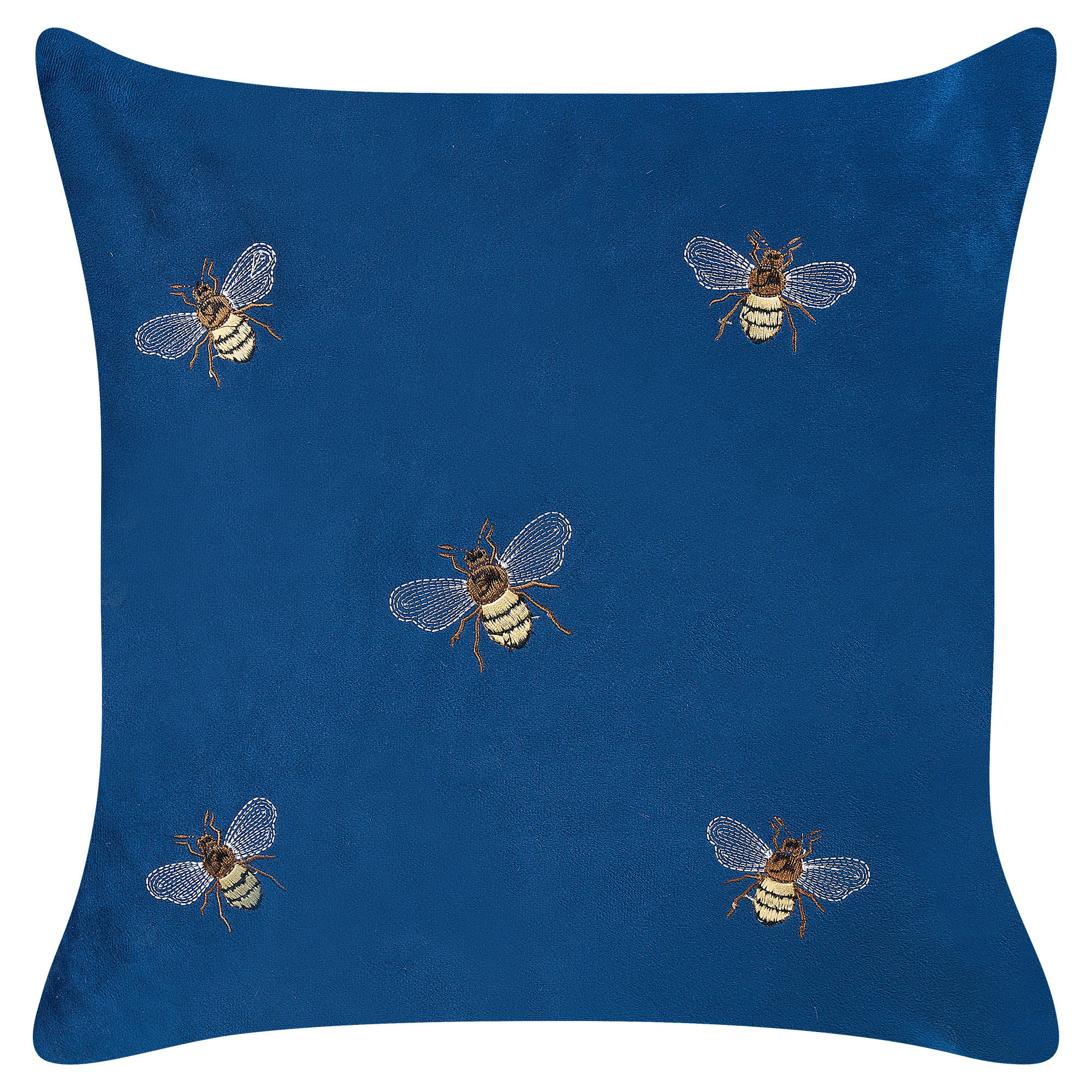 DEKOKISSEN 2er-Set Blau 45/45 cm Talinum - Blau, Textil (45/45cm) - Beliani