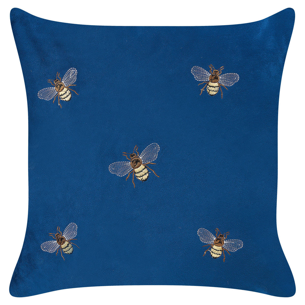 DEKOKISSEN 2er-Set Blau 45/45 cm Talinum - Blau, Textil (45/45cm) - Beliani