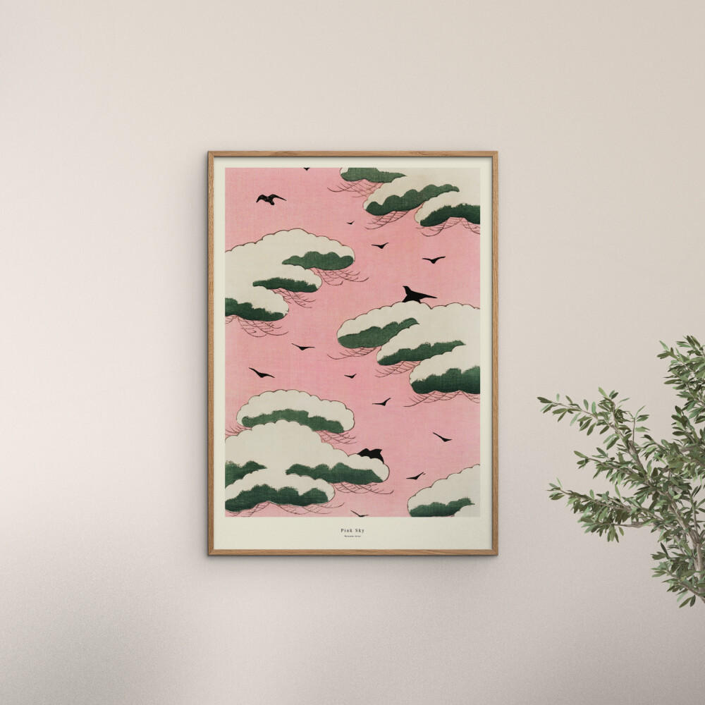 POSTER A.P. Atelier - Pink Sky - Pink, Papier (50/70/0.1cm) - Poster&Frame