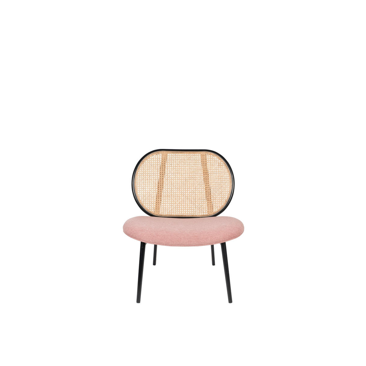 SESSEL Spike Natural/ Rosa - Schwarz, Textil (78.6/84.1/70cm) - Zuiver