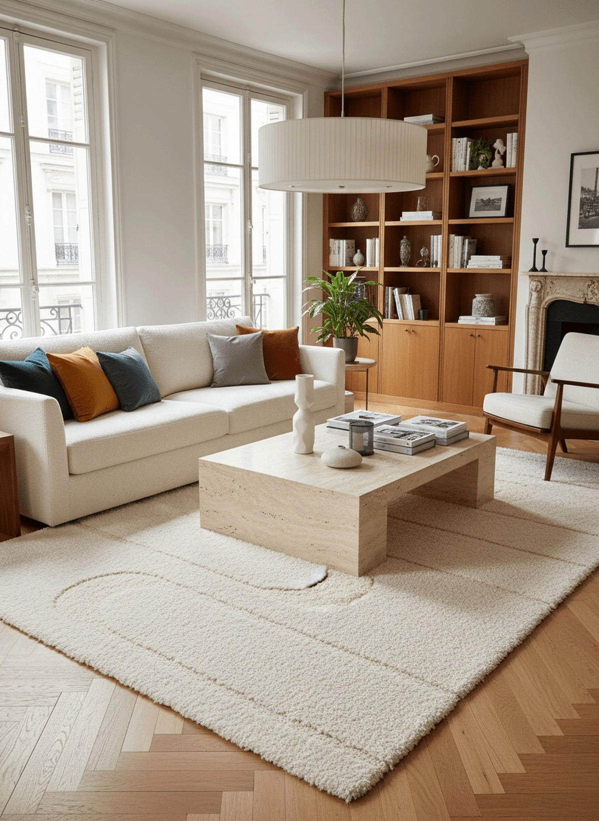 TEPPICH, Weicher, dicker mit Reliefeffekt weiß - Weiß, Textil (200/290cm) - AFK Living