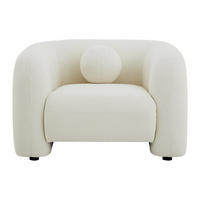 SESSEL mit gerader Rückenlehne - 1 Person - Stoff - Elfenbeinfarben - - Weiß, Textil (106/68/86cm) - Vente-Unique