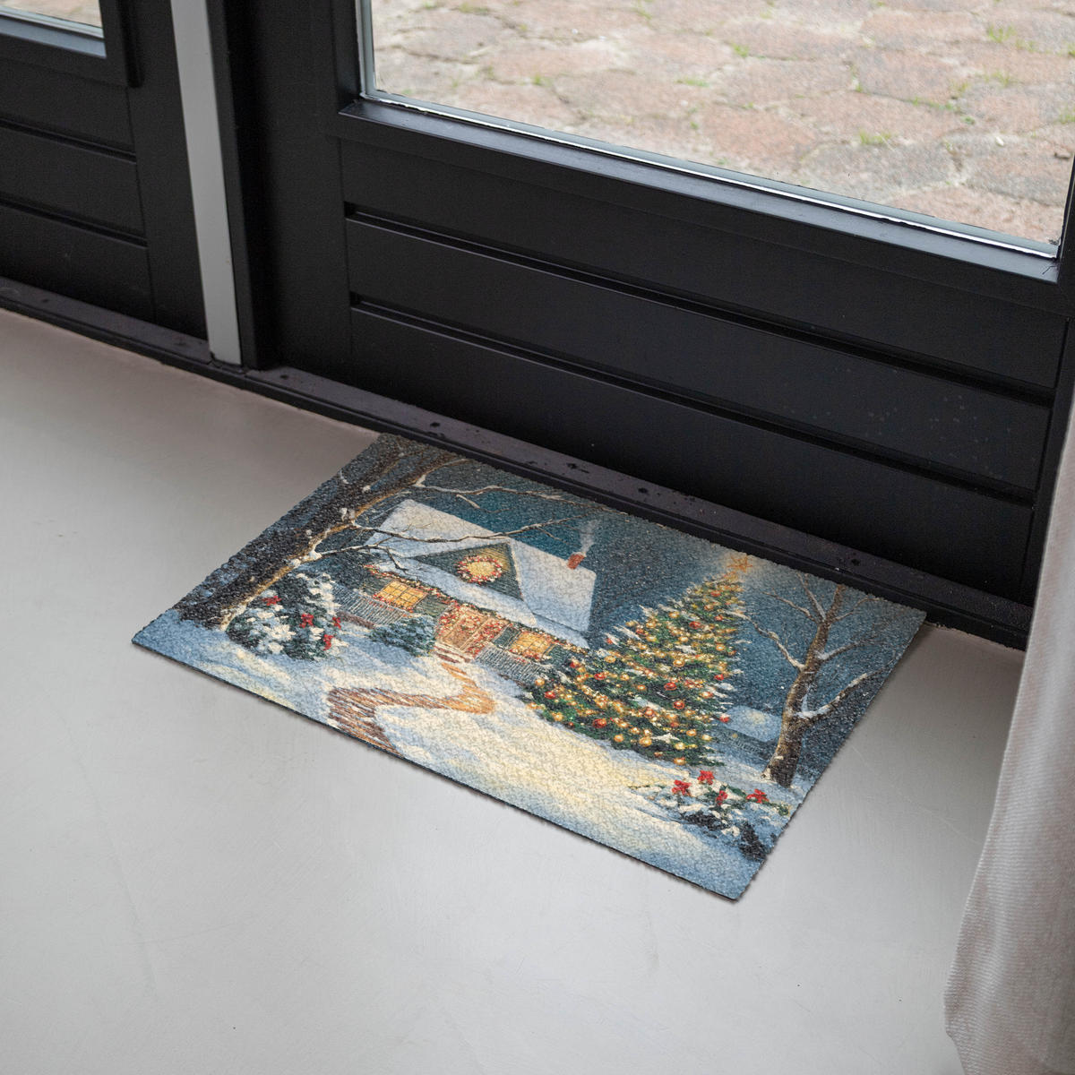 ROHOŽKA Vánoce - Vánoční stromek - Zima - Domov - Sníh 60x40 cm - různobarevná, plast/umělá hmota (60/0.4cm) - MuchoWow