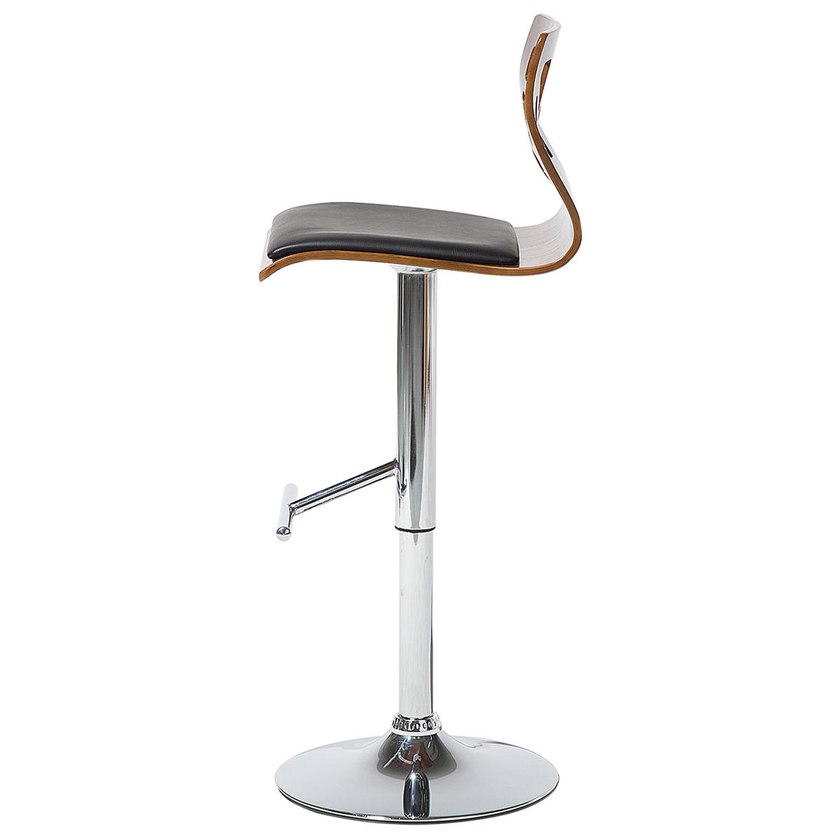 SCAUN DE BAR set de 2 maro Petersburg - maro/argintiu, material plastic (42/112/42cm) - Beliani