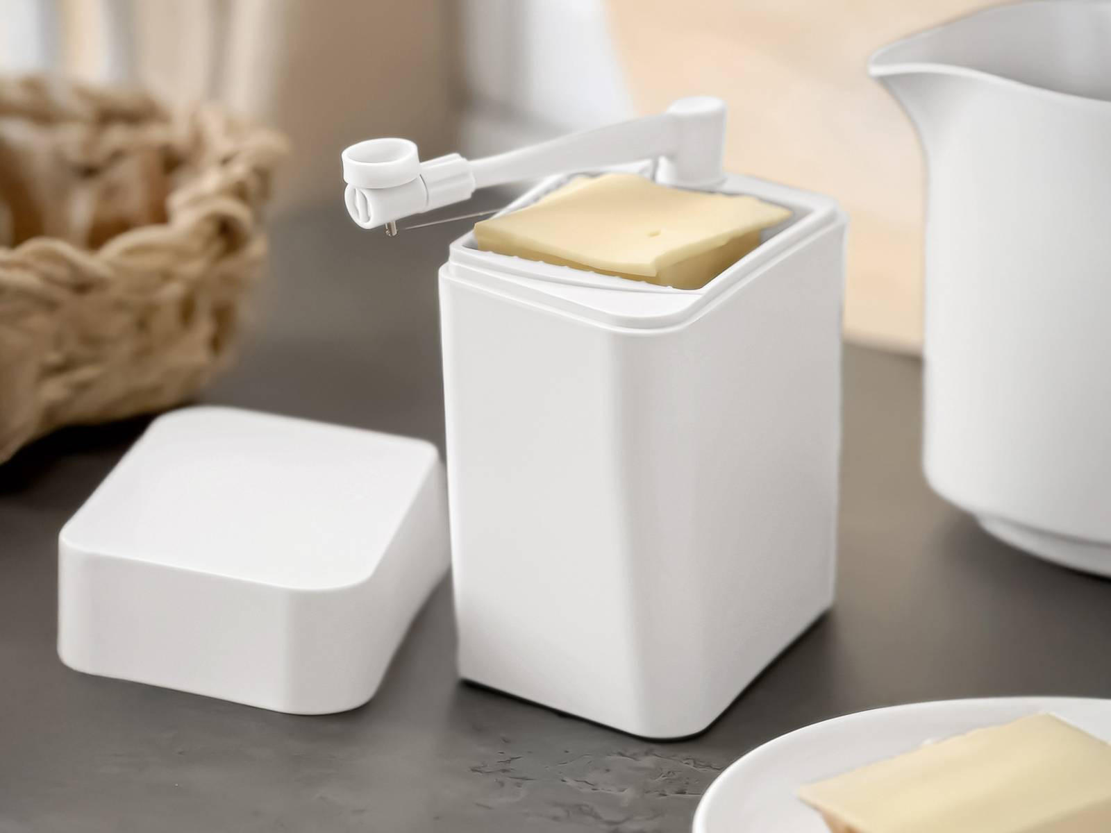 KÄSEHOBEL Classic weiß - Weiß, Kunststoff (10/16cm) - Rosti