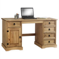 SCHREIBTISCH TEQUILA - Braun, Holz (60/140/77cm) - IDIMEX